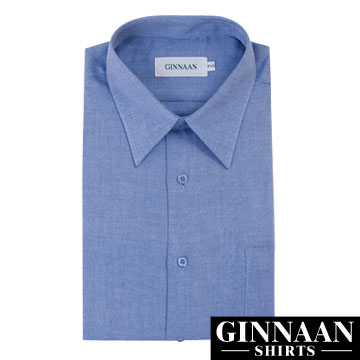 【GINNAAN 】簡約奢華優質選襯衫(沉穩藍)