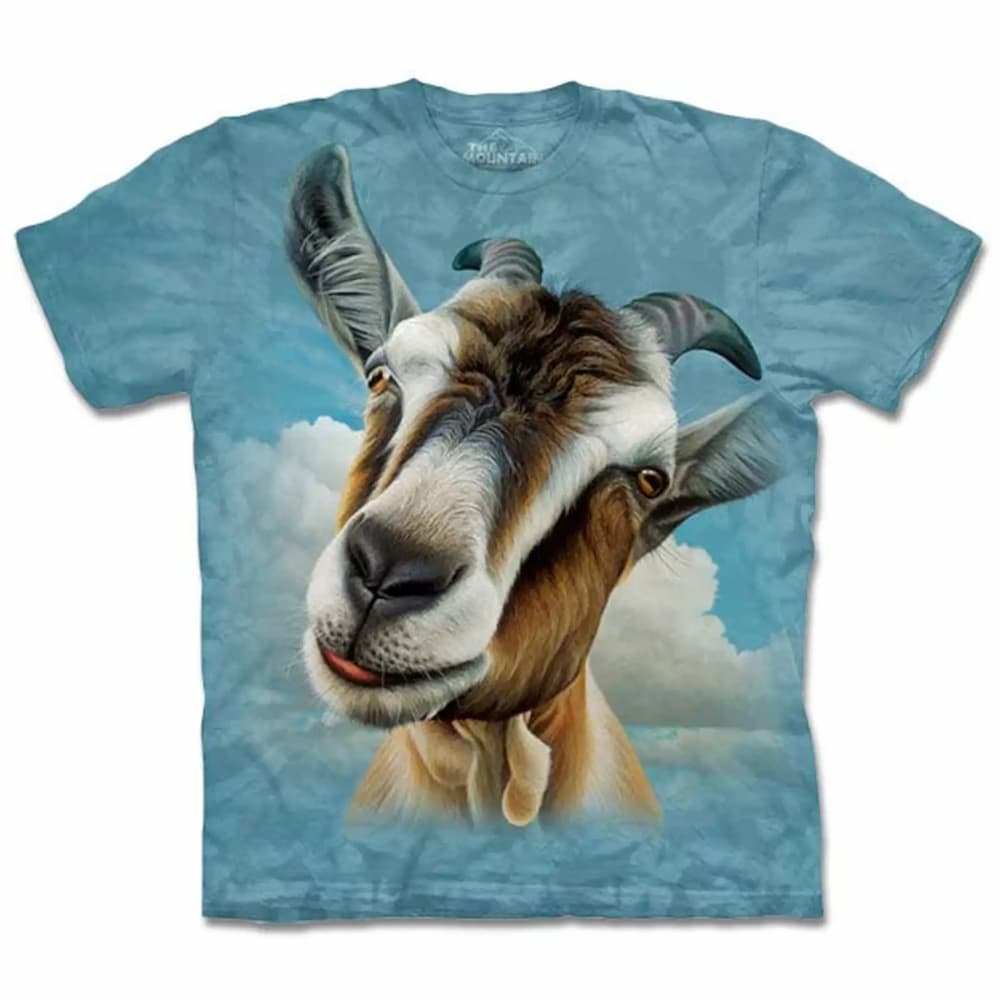 『摩達客』(現貨) 美國進口【The Mountain】自然純棉系列 山羊頭 T恤