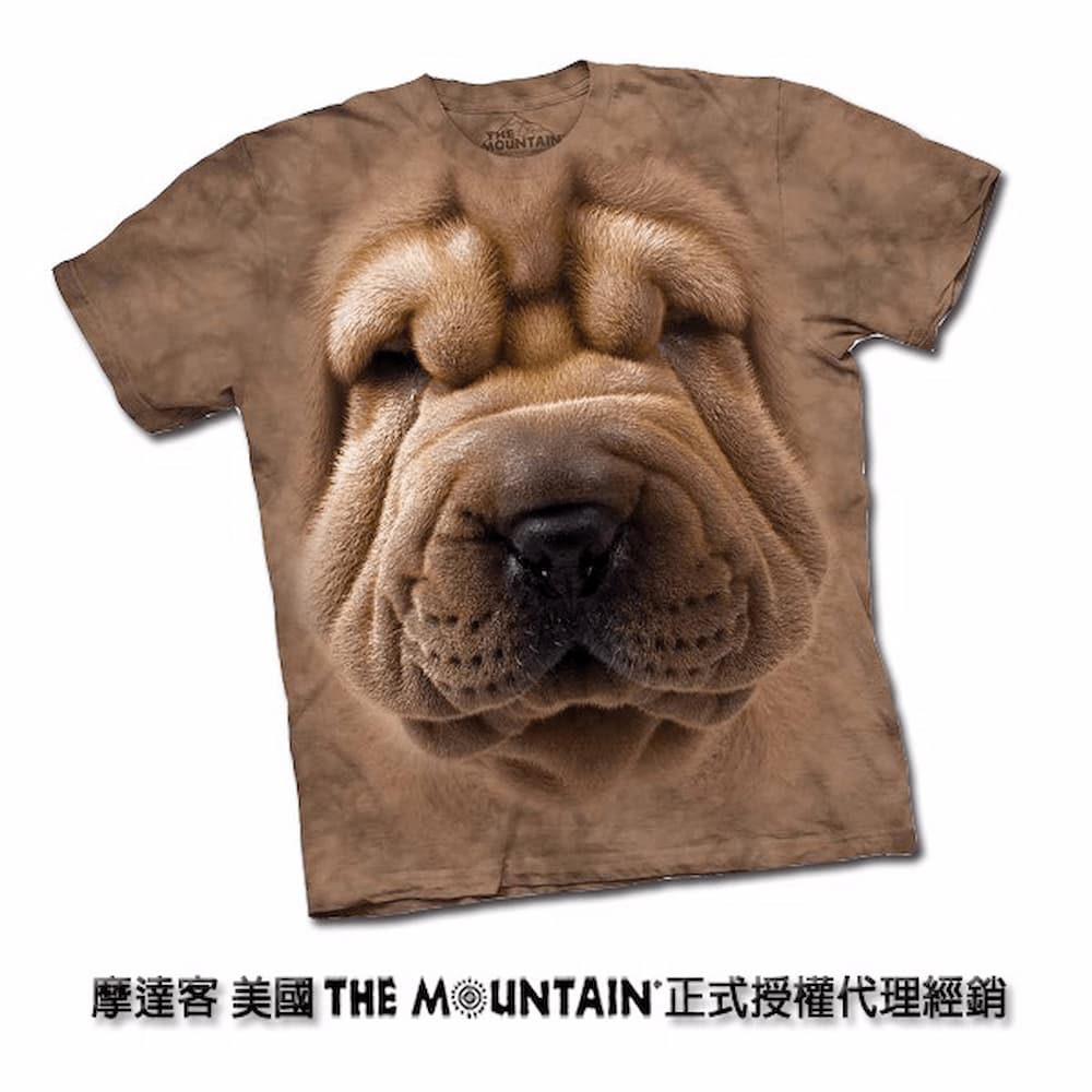 『摩達客』(現貨) 美國進口【The Mountain】自然純棉系列 沙皮狗臉 T恤