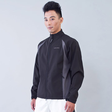 TECL-WOOD《96622》防風防水透氣保暖Soft Shell(軟殼)夾克(黑/灰色)(男)