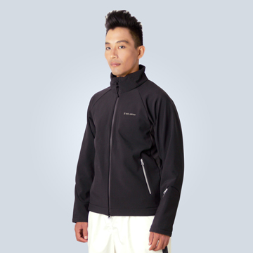 TECL-WOOD《96576》防風防水透氣保暖Soft Shell(軟殼)夾克(黑色)(男)