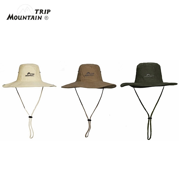 Mountain Trip西部牛仔帽,附拷扣可通風開闊視線適攝影健行登山露營夜晚走路釣魚野餐遮陽帽防曬帽獵帽