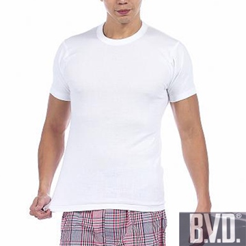 【BVD】時尚型男圓領短袖內衣~6件組
