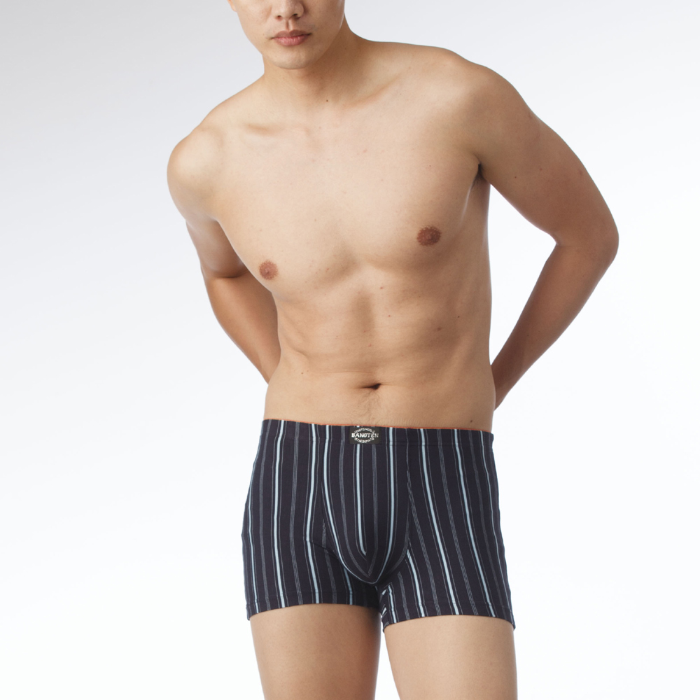 【HANG TEN】時尚竹纖維彈性條紋平口褲~4件組