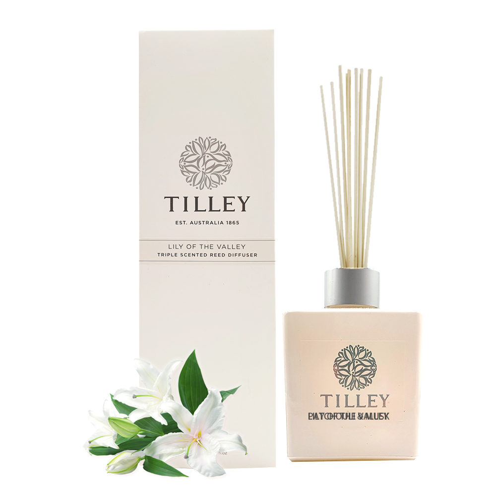 Tilley百年特莉幸福百合香氛擴香水竹禮盒150ml