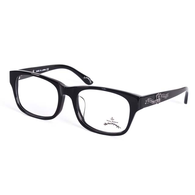 Vivienne Westwood 英國Anglomania英倫龐克徽章光學眼鏡(黑)AN24601