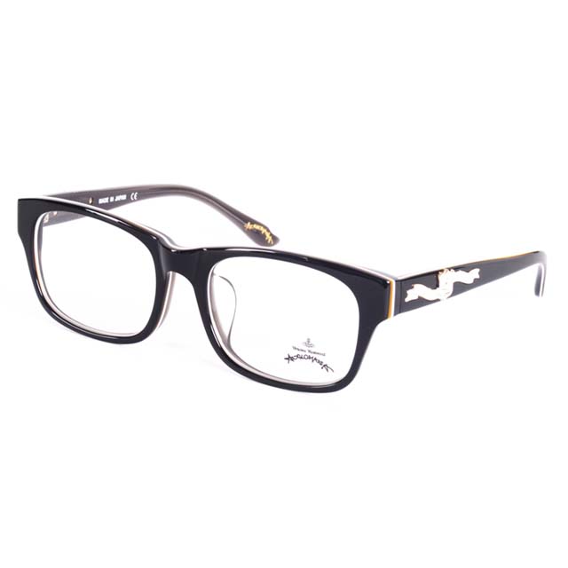 Vivienne Westwood 英國Anglomania英倫龐克徽章光學眼鏡(黑)AN24605