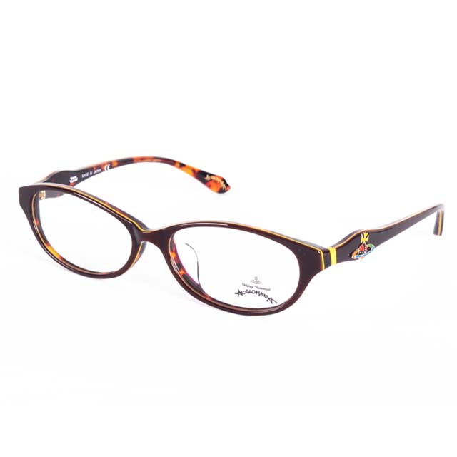Vivienne Westwood 英國Anglomania英倫龐克土星環光學眼鏡(咖啡+琥珀)AN24803