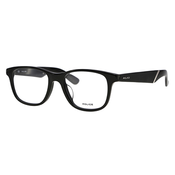 POLICE 義大利警察都會款個性型男眼鏡-膠框(黑) POV1792-0700