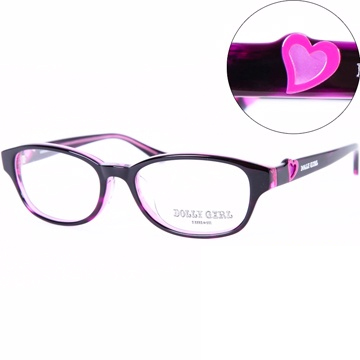 ANNA SUI 日本安娜蘇Dolly Girl系列浪漫桃心女孩款潮流平光眼鏡【DG502-704】