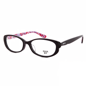 Anna Sui 日本安娜蘇 經典印象派花紋造型平光眼鏡(紫)AS591771