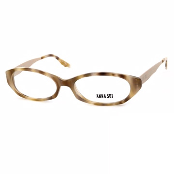 Anna Sui 日本安娜蘇 時尚質感金屬架造型平光眼鏡(金) AS08803