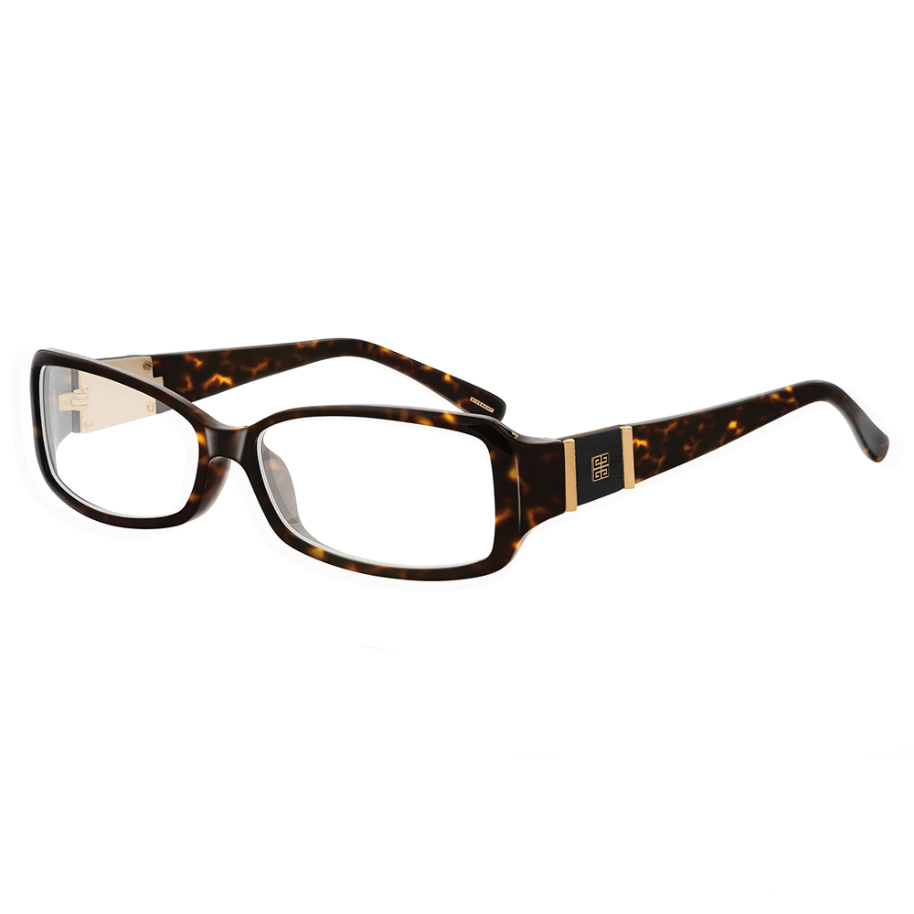 GIVENCHY 法國魅力紀梵希經典LOGO造型時尚平光眼鏡(琥珀) GIVGV7480722