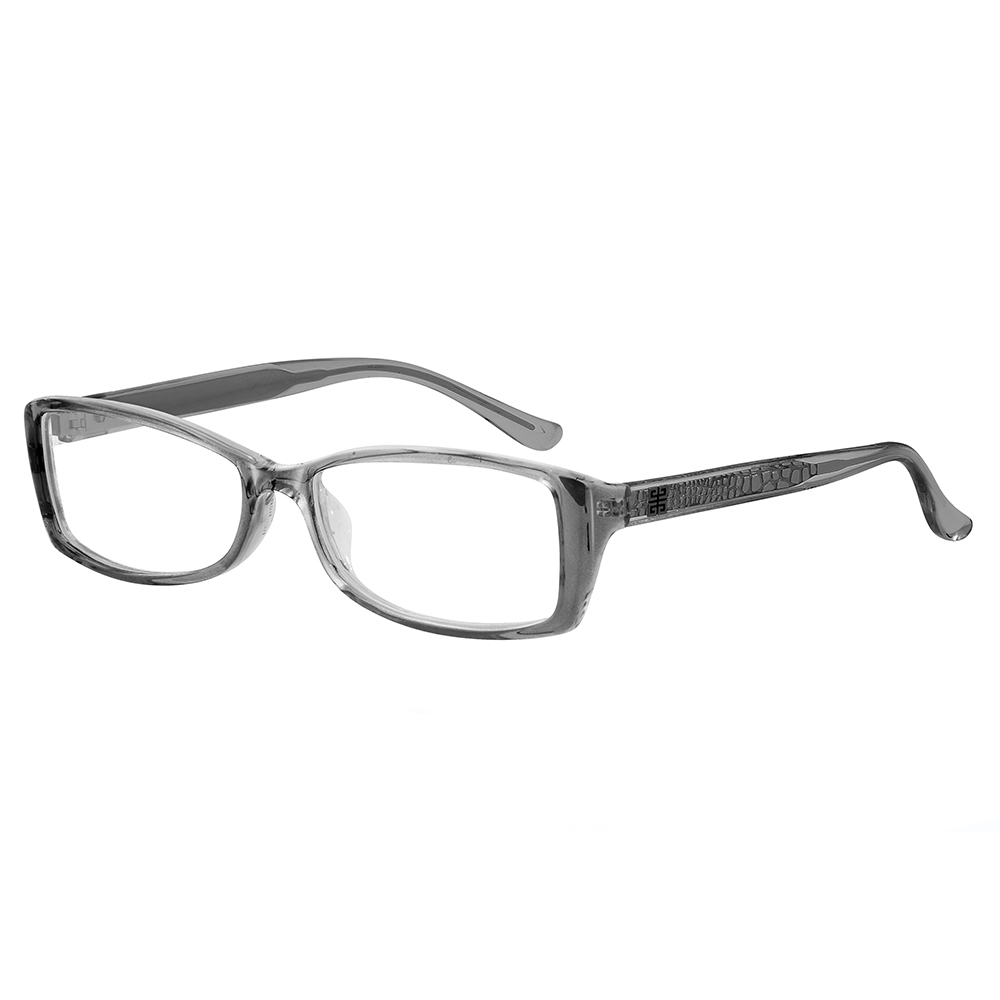GIVENCHY 法國魅力紀梵希時尚北非狩獵豹紋風格造型平光眼鏡(鐵灰) GIVGV7440M78