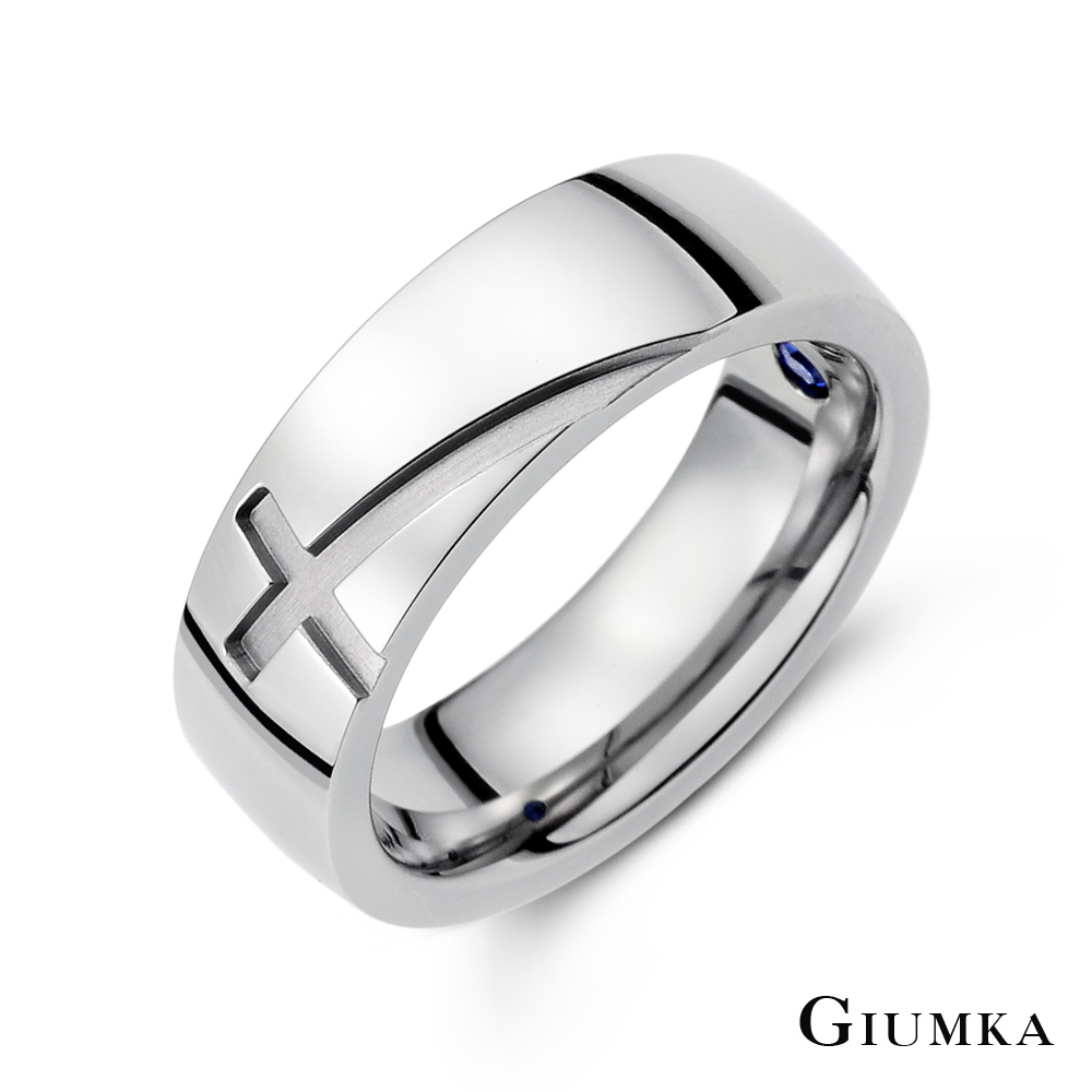 【GIUMKA】愛的信徒戒指 銀色男戒 MR588-1M