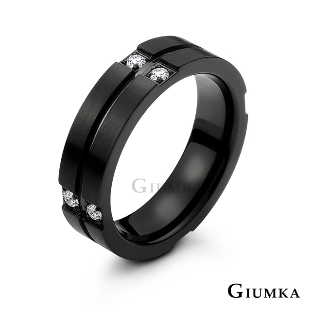 【GIUMKA】守護傳說戒指 黑色男戒 MR593-1M