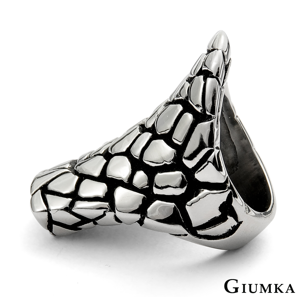 【GIUMKA】蛇皮紋路鋼戒指 MR569