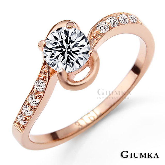 【GIUMKA】時尚焦點戒指 (玫瑰金) MR578-2F