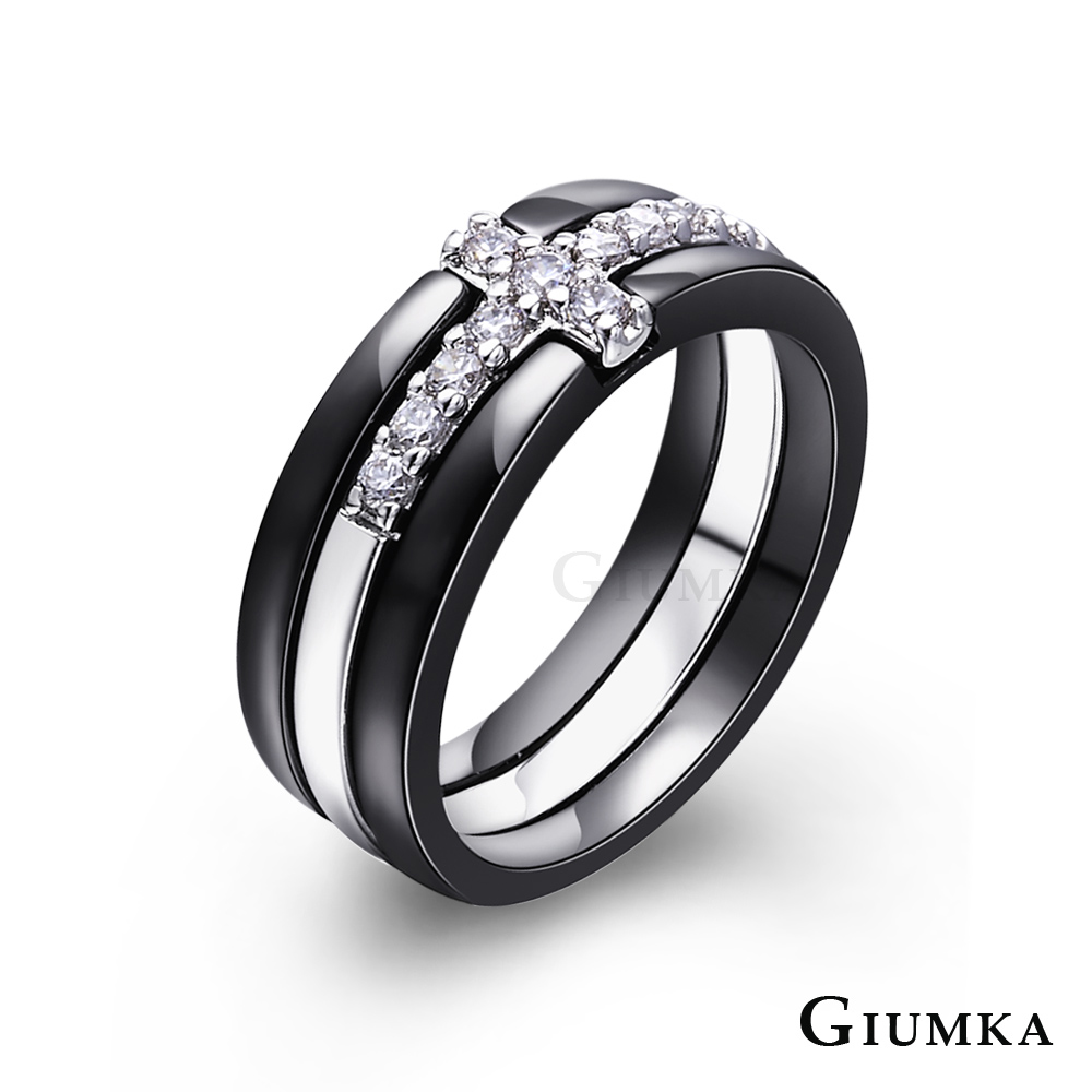 【GIUMKA】守護之環戒指 黑色男戒 MR570-1M