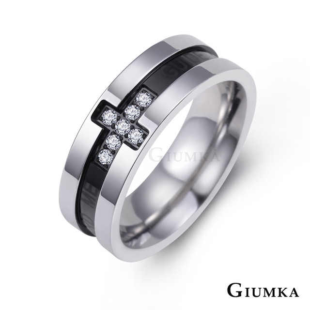 【GIUMKA】生命戀歌戒指 (黑色) MR621-1M