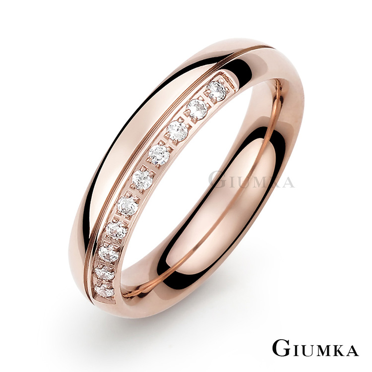 【GIUMKA】我屬於你戒指 (玫金) MR3043-1F
