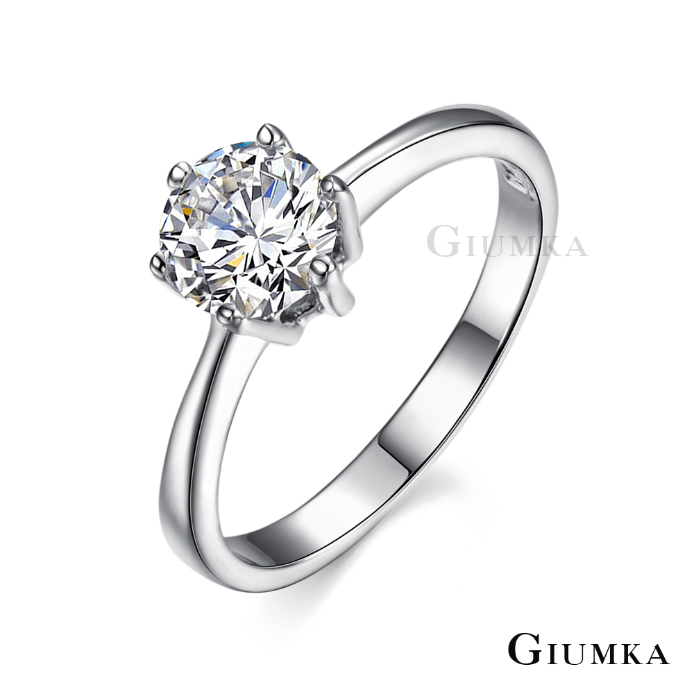【GIUMKA】六爪單鑽戒指 MR3024