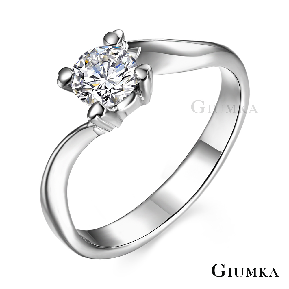 【GIUMKA】四爪單鑽戒指 MR3034