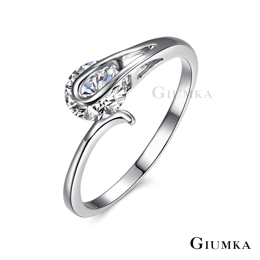 【GIUMKA】單鑽夾鑲戒指 MR3026