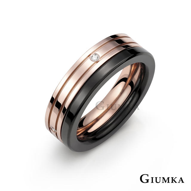 【GIUMKA】MIX 守護承諾戒指 (玫金) MR615a-1F