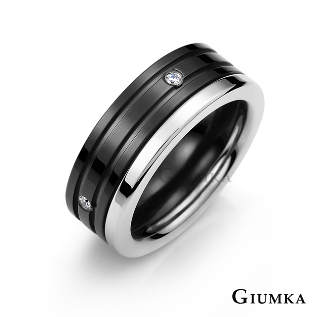 【GIUMKA】MIX 守護承諾戒指 (黑色) MR615a-1M