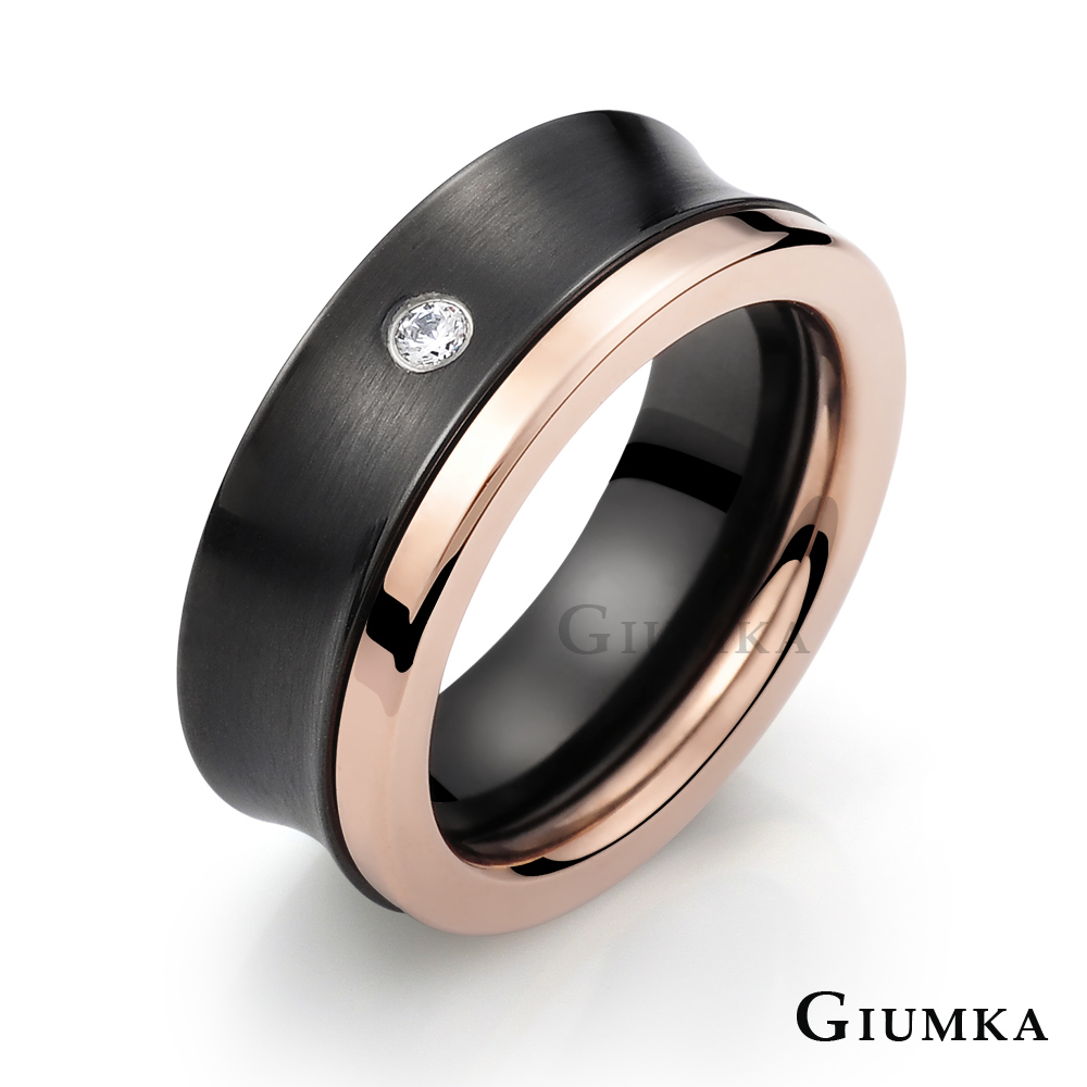 【GIUMKA】MIX 愛的夢想戒指 (黑色) MR617a-1M