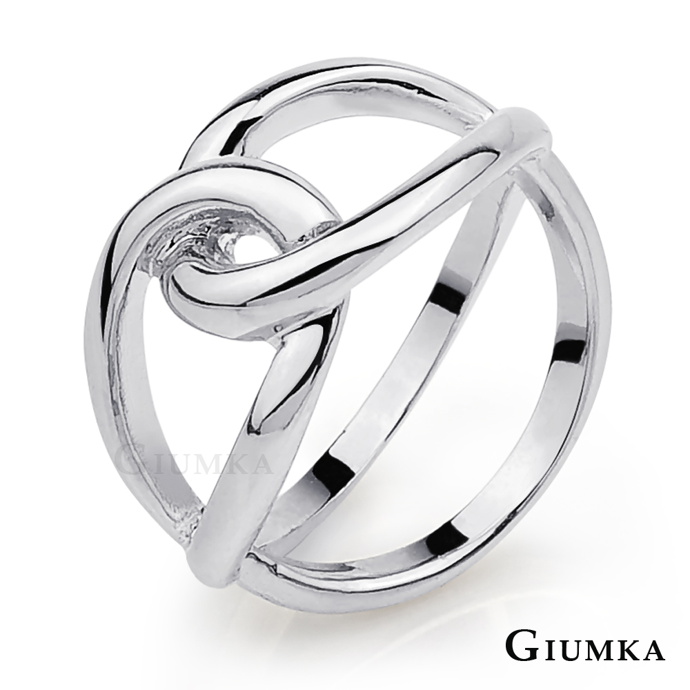 【GIUMKA】環抱愛戒指 銀色 MR4010-1
