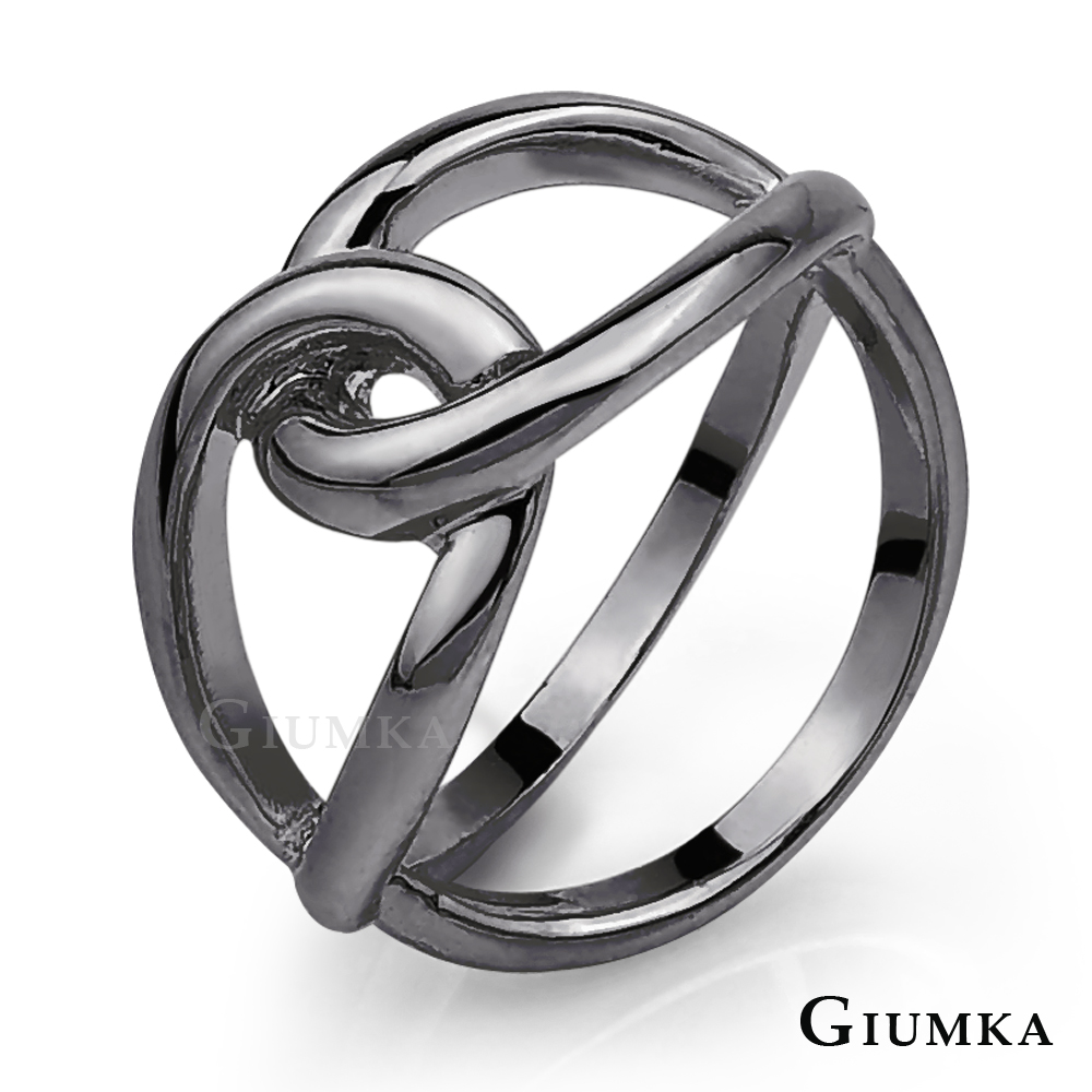 【GIUMKA】環抱愛戒指 黑色 MR4010-4