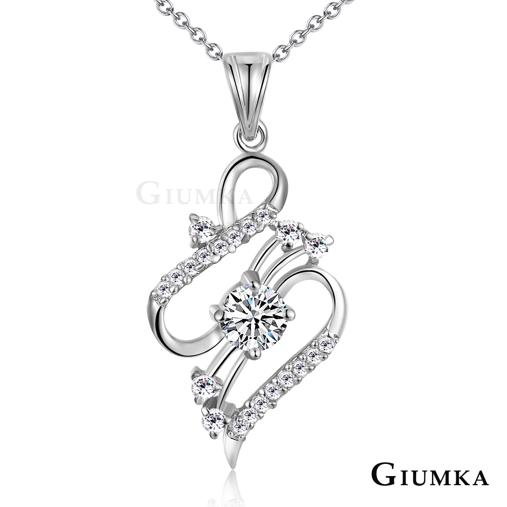 【GIUMKA】曲線精靈項鍊 銀色款名媛淑女款 MN233-1