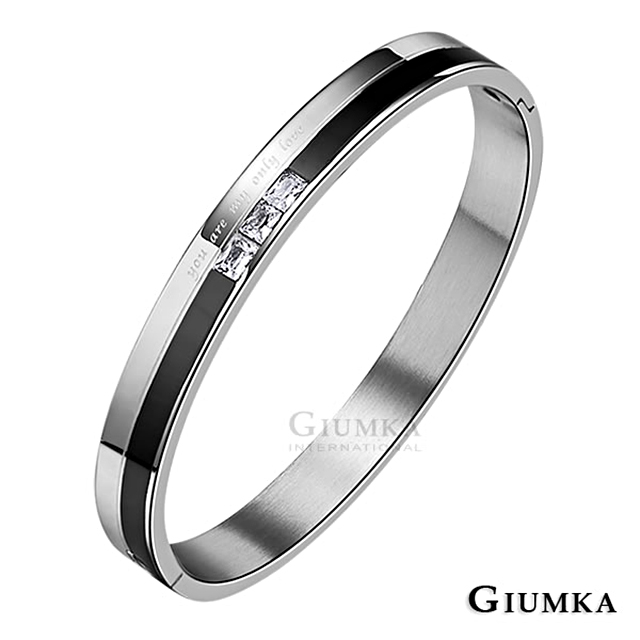 【GIUMKA】唯愛手環 (黑色寬版) MB614-1M