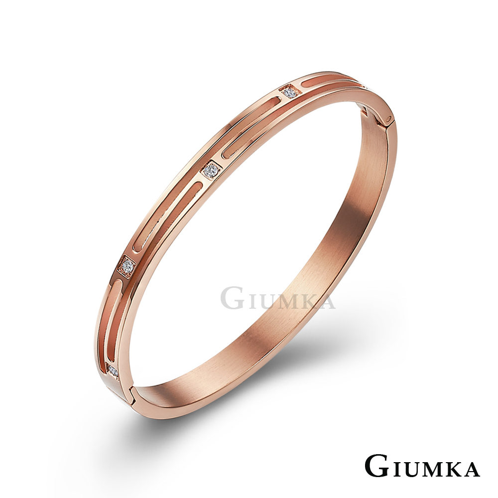【GIUMKA】十全十美手環 (玫金) MB678-1F
