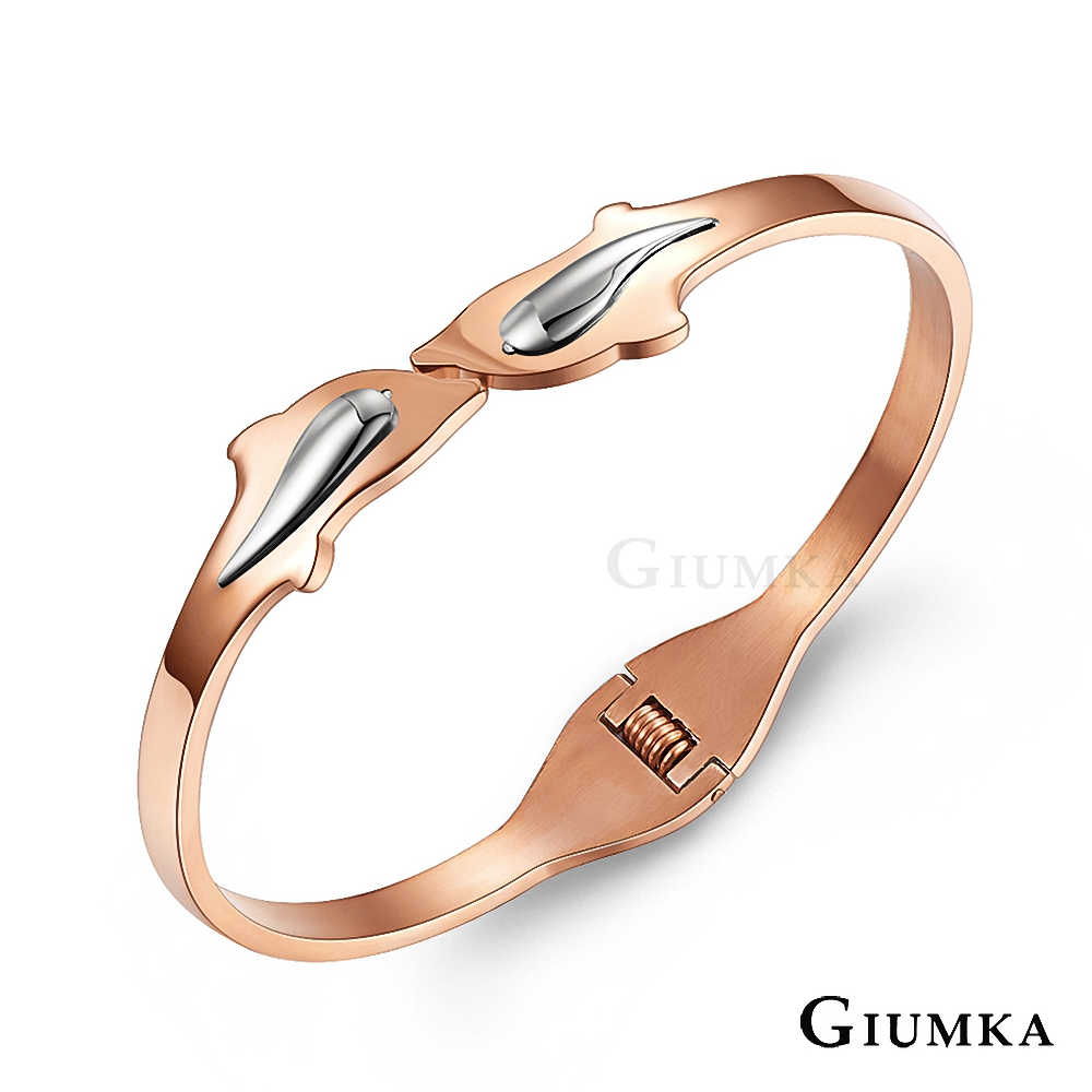 【GIUMKA】海豚手環 玫金款 MB4020-1