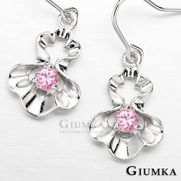 【GIUMKA】貝之閃耀耳勾式耳環 粉鋯 MF342-1