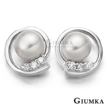 【GIUMKA】典藏珍愛耳環 白珍珠 MF252-3