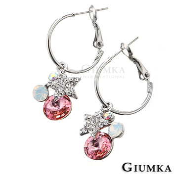 【GIUMKA】夢幻星辰耳環 (粉鋯) MF141-3