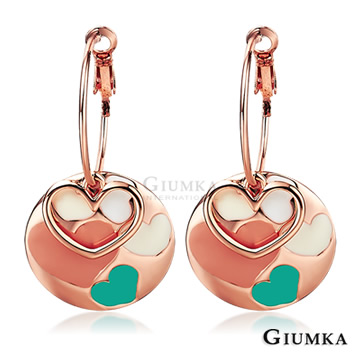 【GIUMKA】心有所屬耳環 (玫瑰金) MF569