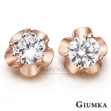 【GIUMKA】花之物語耳環 (玫金) MF258-3