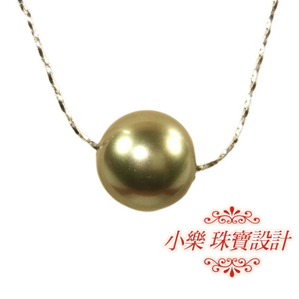 【小樂珠寶】3A南洋深海貝珍珠墬子*火焰款