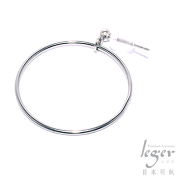 『日本Leger羽鈦』《時尚圈》針式純鈦耳環一只(S號)