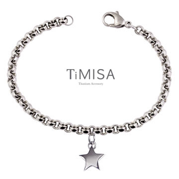 『TiMISA』《幸運風之戀-S》純鈦手鍊