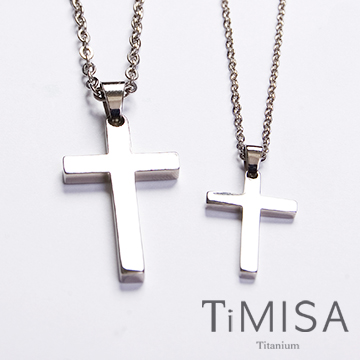『TiMISA』《簡約十字》純鈦對鍊