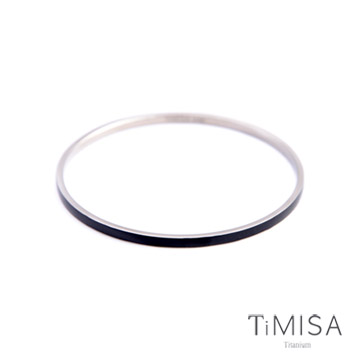 『TiMISA』《活力漾彩-黑》純鈦手環