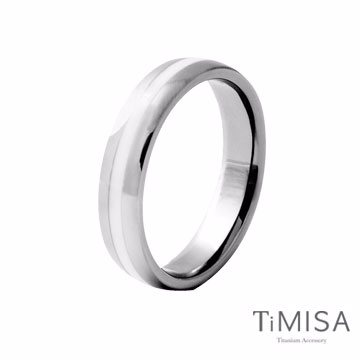 『TiMISA』《真愛宣言-白》純鈦戒指