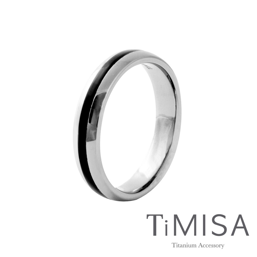 『TiMISA』《真愛宣言-黑》純鈦戒指