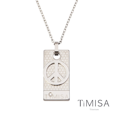 『TiMISA』《和平宣言(S)》純鈦項鍊(E)
